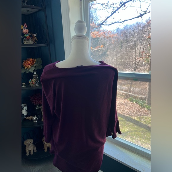 APT.9 long sleeve burgundy women’s top size XXL - Picture 3 of 4